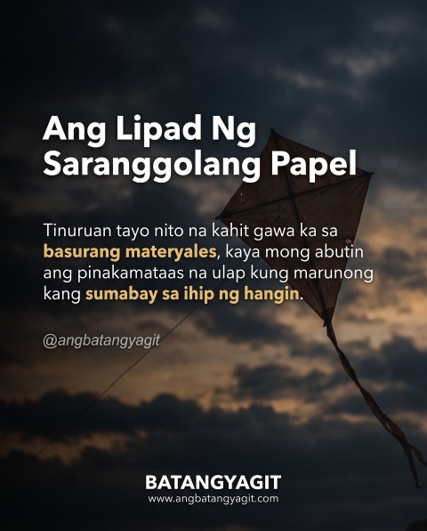 Ang Kwento ng Saranggolang Papel: Hugot sa Tingting ng Walis
