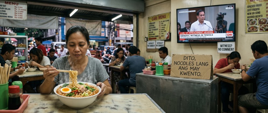 SPOILER ALERT: Mas may kwento pa ang instant noodles kaysa sa 'Star Witness' laban kay VP Sara