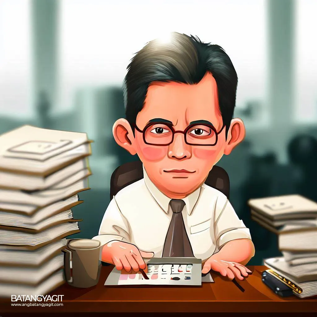 accountant caricature